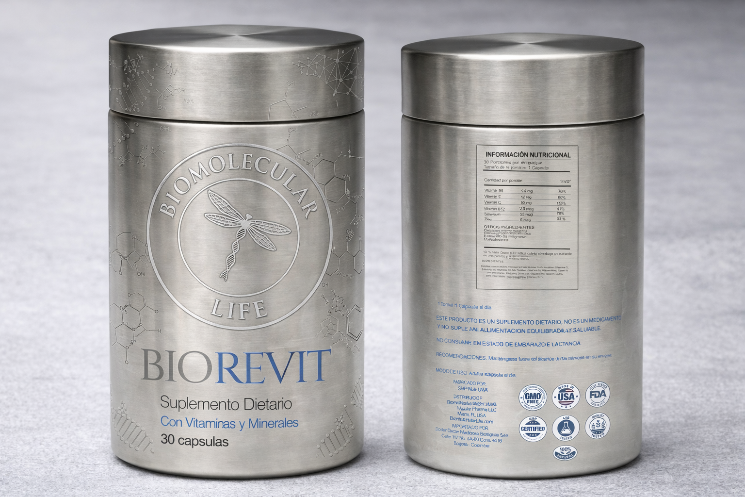 BIOREVIT supplement — formulation and nutritional panel